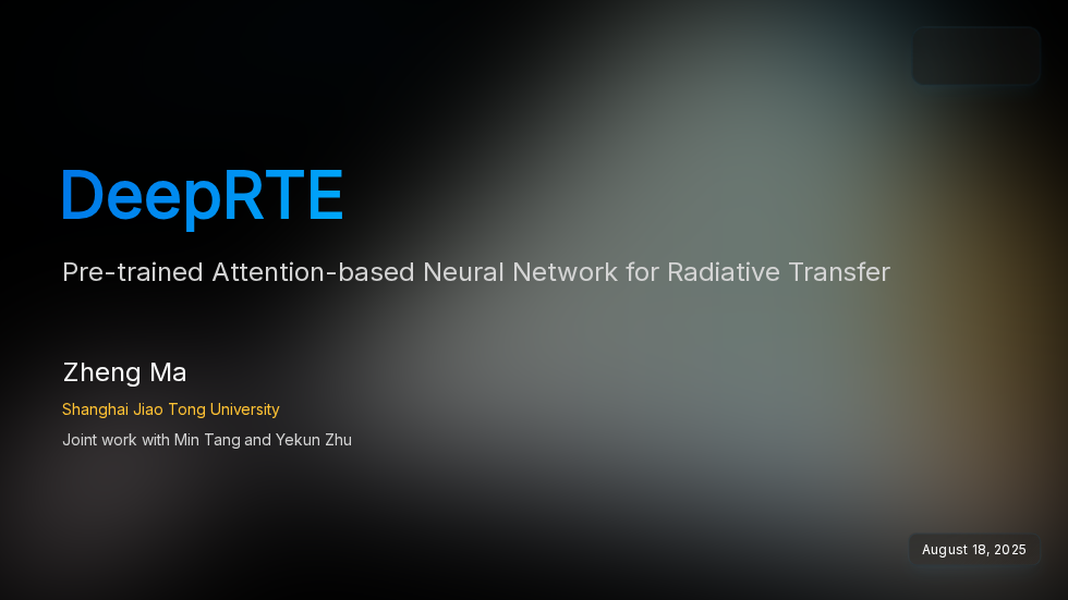 Preview of DeepRTE v1.0.0